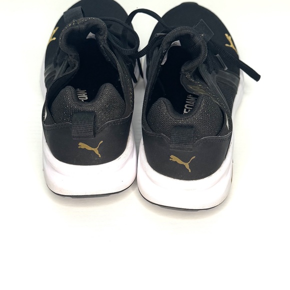 Puma SoftFoam+ Black & Gold Sneakers | Women’s 4.5 - Picture 5 of 6